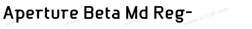 Aperture Beta Md Reg字体转换